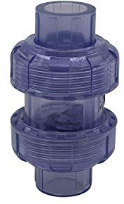 Valvola non ritorno fogna diametro interno 20 23 32 40 50 63mm valvola antiriflusso fognatura pvc antiritorno ritegno scarico acquario (Diametro Interno 40mm)