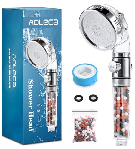 Omasi Pommeau Douche Haute Pression Pommeau de Douche Douchette Économie d'Eau Universelle de Massage 3 Modes De Douche Convient à Salle De Bain