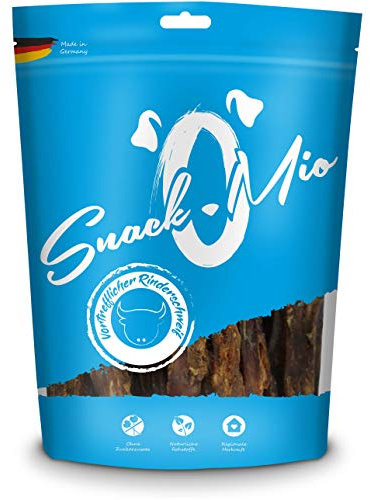 SnackOMio – Premium Hundesnack – vortrefflicher Rinderschweif, getreidefrei, 1er Pack (1 x 1kg)