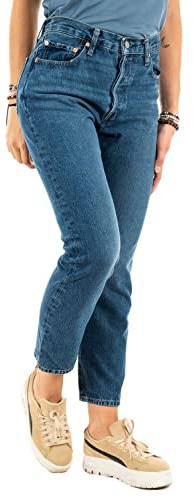 Levi's 501 Crop, Jeans Donna, Orinda Troy Horse, 29W / 30L
