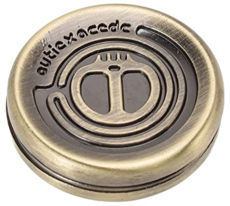 Devil Fidget Slider, Mini Moneda Giratoria de Acero Inoxidable Fidget Juguete para Aliviar el Estrés Delicado a Prueba de Desgaste Push Card Game Office Desk Toys Regalos para el Novio Padre