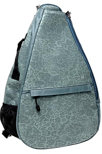 Glove It Signature - Zaino da tennis da donna, leggero, da donna, con tracolla per 2 racchette, palline, bottiglia d'acqua, Loden