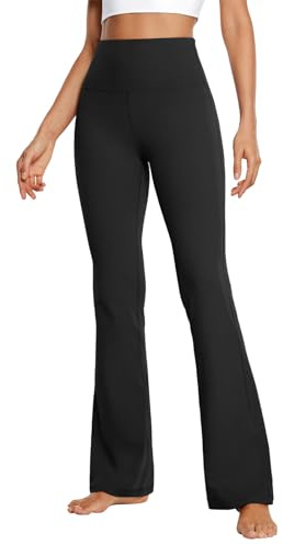 Keepink Legging évasé pour femme - Pantalon de yoga de compression - Legging bootcut - Contrôle du ventre - Taille haute - Coupe ajustée - Doux comme du beurre - Pour la gym, la course à pied,