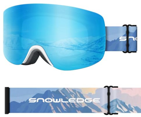 Snöskyddsglasögon för kvinnor och ungdomar, cylindriska skidglasögon, anti-dimma/UV400-skydd, perfekt för damer, tonåringar, små ansikten snowboardglasögon