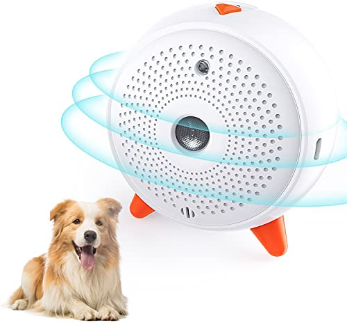Antiladridos para Perros, Dispositivo ultrasónico antiladridos de 3 Niveles de frecuencia, Alcance de 33 pies, Dispositivo de ultrasonido antiladridos para Perros, Recargable Control de ladridos para