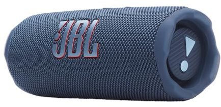 JBL Flip 7, Altavoz Bluetooth portátil inalámbrico Potente, 16h de batería, Resistente al Agua IP68, a Prueba de Polvo y caídas, Sonido Pro, AI Sound Boost, Compatible con Auracast, Azul