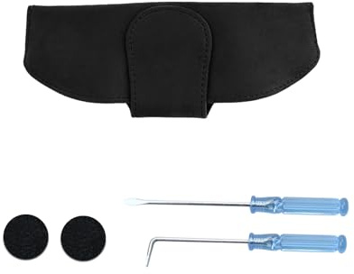 Coleya Universale Custodie Occhiali Auto, Porta Occhiali per Auto in Pelle Scamosciata, Supporti per Occhiali da Sole Magnetici, Universale Auto Accessori Scatola Occhiali da Auto (Nero)