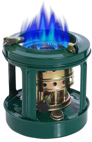 Hornillo de petróleo portátil con 8 mechas – Estufa de camping 2 en 1 para cocinar y calentar | Ideal para jardín, senderismo, emergencias y garaje | seguro, anti - y de alto rendimiento