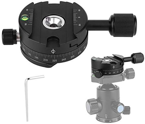 QJ-01 360 ° roterbart panoramastativhuvud med 3/8 tums skruv, 5 kg lastkapacitet