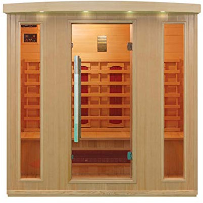 XXL Luxus LED Infrarotsauna Infrarotkabine-Wärmekabine Sauna +Radio USB MP3