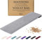 Coussin Chauffant Micro Ondes - Grande Poche Chauffante Micro Onde - Sac Polaire Douce rempli de Blé et de Lavande pour Soulagement Douleur, Douleur Cou, Épaules et dos - Réutilisable - Gris Foncé