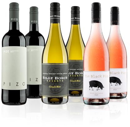 Virgin Wines - Red, White & Rosé Mixed Wine - 6 Bottles (75cl) - Spanish Garnacha, Grenache Blanc, Australian Rosé