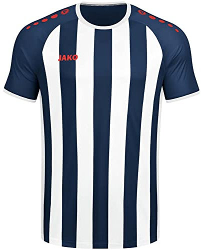 JAKO Herren Trikot Inter (Kurzarm), Navy/Weiß/Flame, XL
