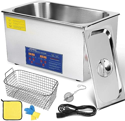 30L Ultraschallreinigungsgerät Ultraschallgerät Reinigungsgeräte Ultrasonic Cleaner Ultraschallreiniger Reinigung mit Heizung Digital Timer für Brillen Schmuck Zahnprothesen Münzen