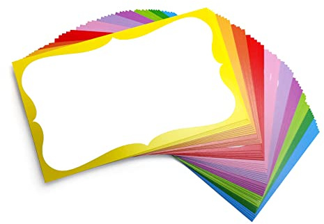 PPAPPAPPIYO 3x5 colorful index card / (Set of 50) Blank index cards flash card 250gsm (10multi)