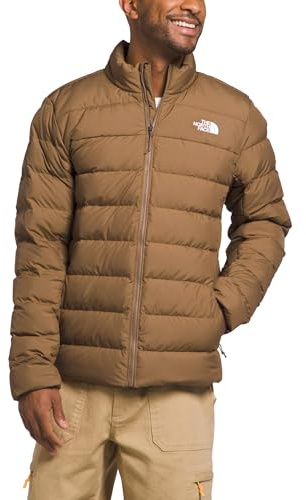 The North Face Men's Aconcagua 3 Jacket (Standard & Big Size) - Wind & Water Resistant Puffer Coat, Insulated, Utility Brown, Medium