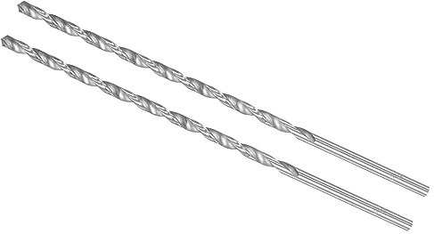 CoCud Extra Largo Helicoidales Brocas 5mm x 200mm Alta Velocidad Acero Brocas Helicoidales - (Aplicaciones: para Metal Carpintería Plástico Aluminio) 2uds