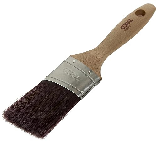 Coral 31763 Aspire 2 inch Paint Brush Professional Firm Angled Cut with Oval Profile for Fast Accurate Cutting-in Ultra-Smooth Finish with Trade Emulsion or Gloss FSC Wood Handle