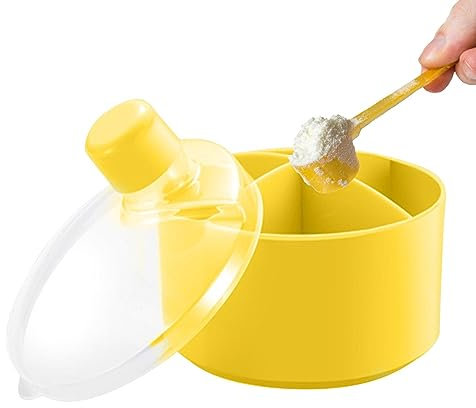 Aizuoni Conteneur de Lait en Poudre,Conteneur de Stockage de collations hermétique pour Formule - Stockage portatif de Casse-croûte de Nourriture de Stockage de Lait en Poudre pour Le Lait en Poudre