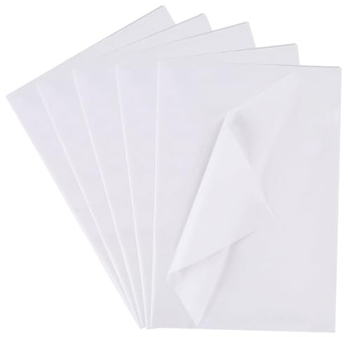 Seidenpapier Weiß 100 Blatt 30x40 cm Tissue Paper Seidenpapier Weiss Verpackungsmaterial Papier zum Verpacken Basteln Hochzeit Geburtstag