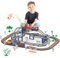 JONRRYIN Tren Juguete Electricos para Niños, Juguetes Infantiles de Pista para Coches, Transporte Urbano Ferrocarril Tren Juegos, Tren Navidad Cumpleaños Regalo para Niños Niñas (84)