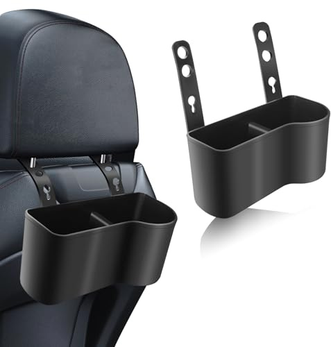 Car Headrest Drink Holders, Adjustable Seat Back Cup Holder Tray