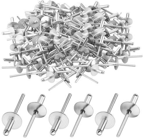 120 Stück Blindnieten, 4,8 x 20 mm Aluminium Popnieten Silber Nieten