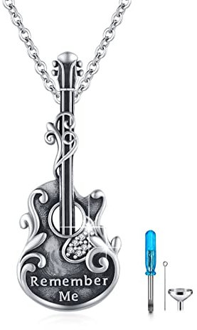 XIXLES Collier urne funéraire en argent sterling 925 avec pendentif arbre de vie/pierre de lune/croix/coquillage d'ormeau/grue blanche, Argent sterling, Zircon