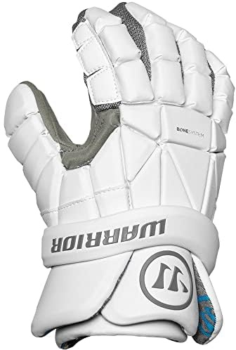Warrior Evo Lacrosse Gloves, White, (2023 Model) (Small, 10)