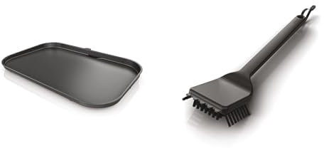 Ninja: Flache Grillplatte & Grill-Reinigungsbürste, Schwarz, Nylonborsten, Kompatibel mit Ninja Woodfire XL BBQ Grill OG850/OG901