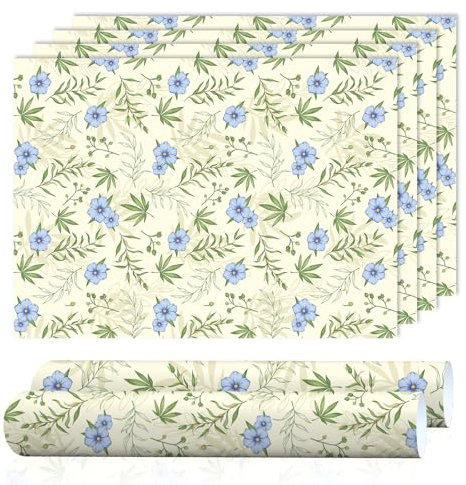 SCENTORINI Linen Scented Drawer Liners, Scent Paper Liners for Wardrobe, Bedroom, Closet, Shoe Cupboard 6 Sheets