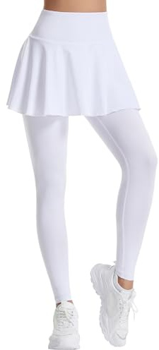 Leggings da Donna con Gonna per Yoga e Golf, per Corsa, Allenamento Attivo onna Sportiva da Donna Gonna da Tennis Gonna da Hockey Gonna Attillata Pantaloni da Yoga con Gonna da Tennis da Donna