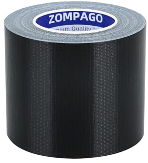ZOMPAGO Strong Adhesive Cloth Weather Stripping Tape for Sliding Windows and Door Frames - Seal Strip for Soundproofing,Dustproof, Waterproof,and Windproof-Durable and Wear Resistant,2.4inx33FT,Black