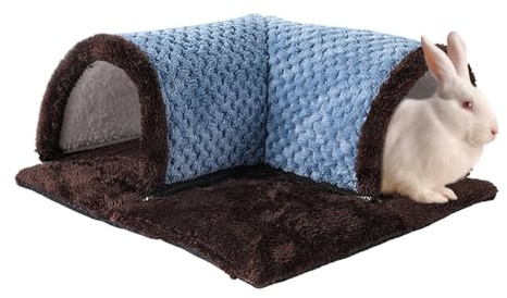 Guinea Pig Tunnel Bed And Hideaway, Detachable Hideaway Guinea Pig Toys, Small Animal Tunnels And Hides Cage, Soft Wool Small Animal Tunnel, Washable Small Animal Tube Cage House