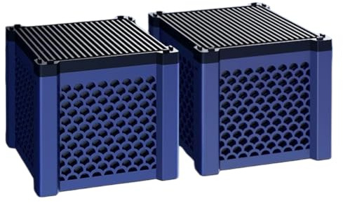 Filtre Abreuvoir Pure Cube 2.0 en 2 pièces | Filtre pour abreuvoirs Chevaux Filternatur | Filtration Super puissante au Charbon Actif pour Aquariums, abreuvoirs de Chevaux, étangs et cuves d'élevage