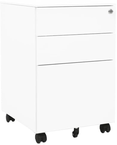 Genérico Armario archivador Acero Blanco 39x45x60 cm,Mobiliario,Armarios y Almacenamiento,Armarios archivadores,335978