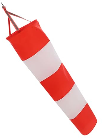 EXCEART Manga de Viento para Exteriores de Tela Oxford Resistente, Reflectante, 100 Cm, Color Naranja, Bandera de Dirección del Viento Adecuado para Jardín, Patio y Eventos al Aire