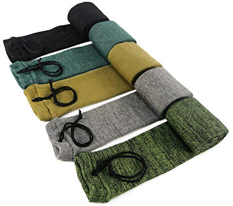 GUGULUZA Funda Tipo Calcetín para Rifle o Escopeta,136 cm Funda Tejida Tratada con Aceite de Silicona Rifle Sock, Paquete de 5