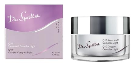 Dr. Spiller – Q10 syre Complex Light | För trött och blek hud | Förhindrar stressinducerat åldrande | Med lugnande aloe vera |