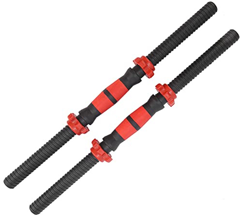 cersalt Dumbbell Bars with Nuts, PP Plastic 50cm 50cm Dumbbell Bars for Various Warm‑up Exercises