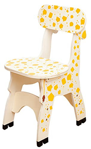 TOYANDONA Kinder-Rückenstuhl Sitzhocker Kinder Harte Tier Giraffe Möbel Hocker Aktivität Handgemachte Stühle Vorschule Sitz Kinder Zurück für Kleinkinder Kinder Gelb Kinderhocker