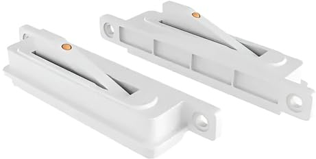 Brixwell Single Action WOCD Set with Limit Control Device, Plastic Material, White Finish, 3-1/2 Height, 3/4 Width, Left and Right Hand, Includes Limit Control Feature for Sliding Windows
