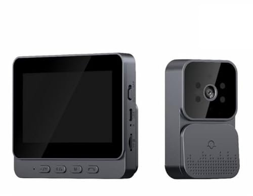 Kabellose Türklingel mit Monitor, 4,3-Zoll Bildschirm, Video Gegensprechanlage, 64G-Speicherkarte, Zwei-Wege-Audio, Sicherheitskamera Türklingel, Video Türklingel Telefon, Akku Kabellose Türglocken