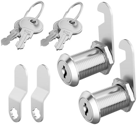 2 Pièces Serrure De Boîte Aux Lettres Serrure Boîte Aux Lettres 30mm Livré Avec 4 Clés Et 4 Plaques Verrouillage Différentes pour Armoires, Placards, Portes De Placards En Bois