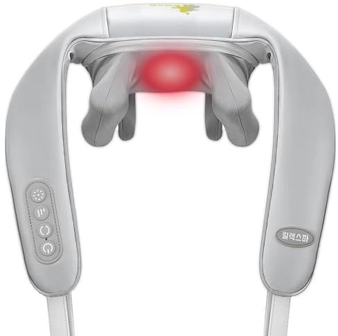 Massaggiatore Cervicale, Massaggiatore Schiena e Collo con Funzione di Riscaldamento e 3 Velocità Regolabili, Natale Regali per Uomini, Donne, Mamma, Papà