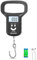 NIVERN kofferwaage - Doppelte Energieversorgung (Batterie/Aufladbar), kofferwaage für reisen mit extrabreitem Griff, hintergrundbeleuchtetem LCD-Display, inkl. 2 AAA-Batterien & USB-C-Ladekabel