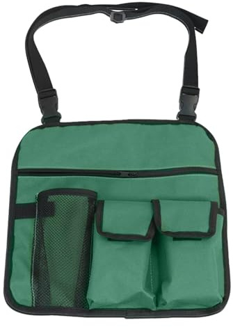 Borsa da appendere alla poltrona, 32 x 32 cm, per bracciolo della sedia da campeggio, resistente, organizer per sedia da spiaggia, impermeabile, in tessuto Oxford, con tasche multiple per attività