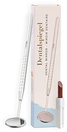 REMOS Zahnradierer - Dentalspiegel Set - für die Mundhygiene - gegen Zahnbelag