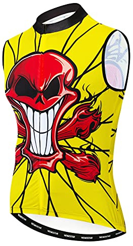 Ciclismo Senza Maniche Uomini Bike Top Strada Bicicletta Da Corsa Gilet Camicie, 115, M
