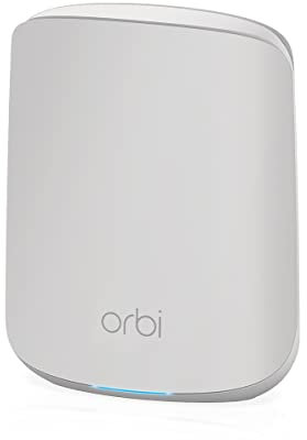 NETGEAR Orbi Dual-Band Mesh WiFi 6 System Add-on Satellite (RBS350) | Works with Orbi WiFi 6 System RBK653 | Adds up to 1,750 sq. ft Coverage | AX1800 (Up to 1.8Gbps)